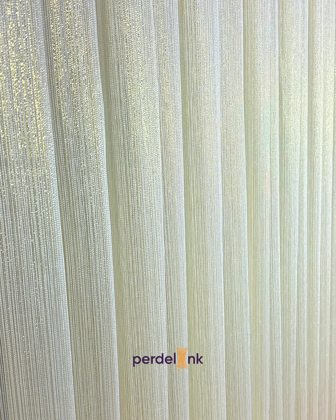 Altın Şeritli Tül Perde